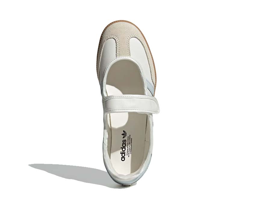 Adidas Samba Jane Cloud White — vue arrière contrefort Gum élégant