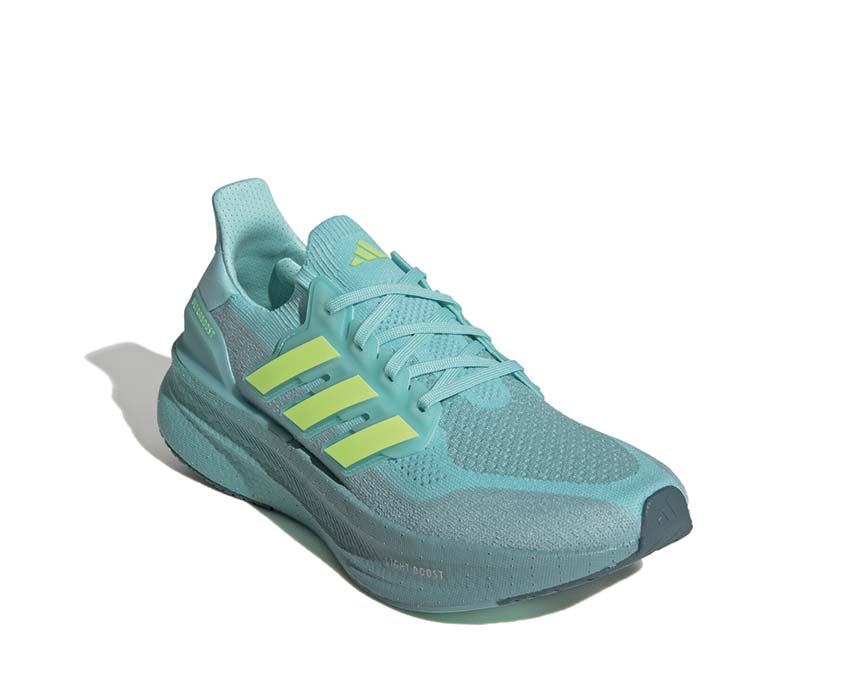 Adidas Ultraboost 5 Flash Aqua détail — tige Primeknit extensible homme