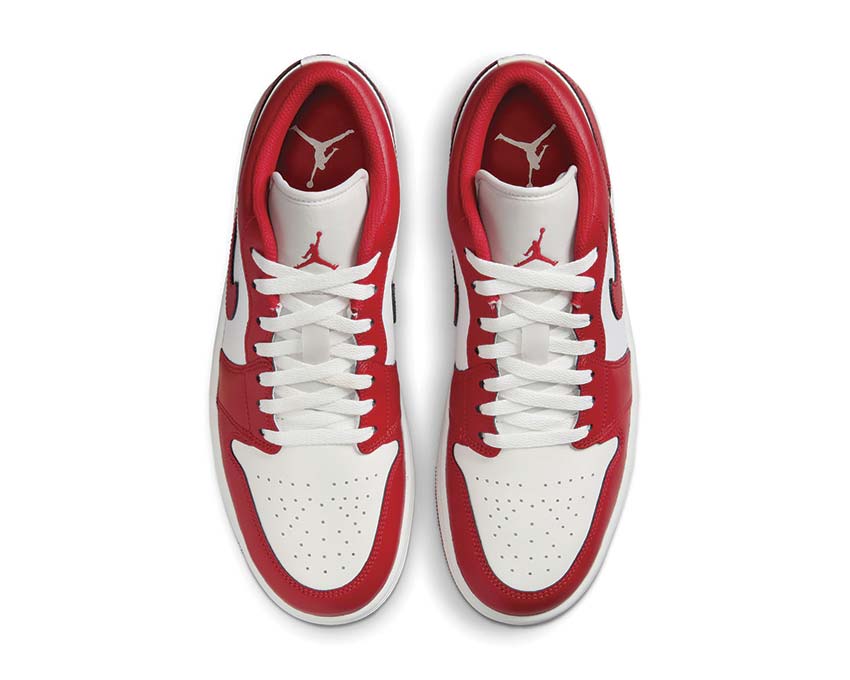 Air Jordan 1 Low Blanc Rouge semelle — basket lifestyle Jordan retro