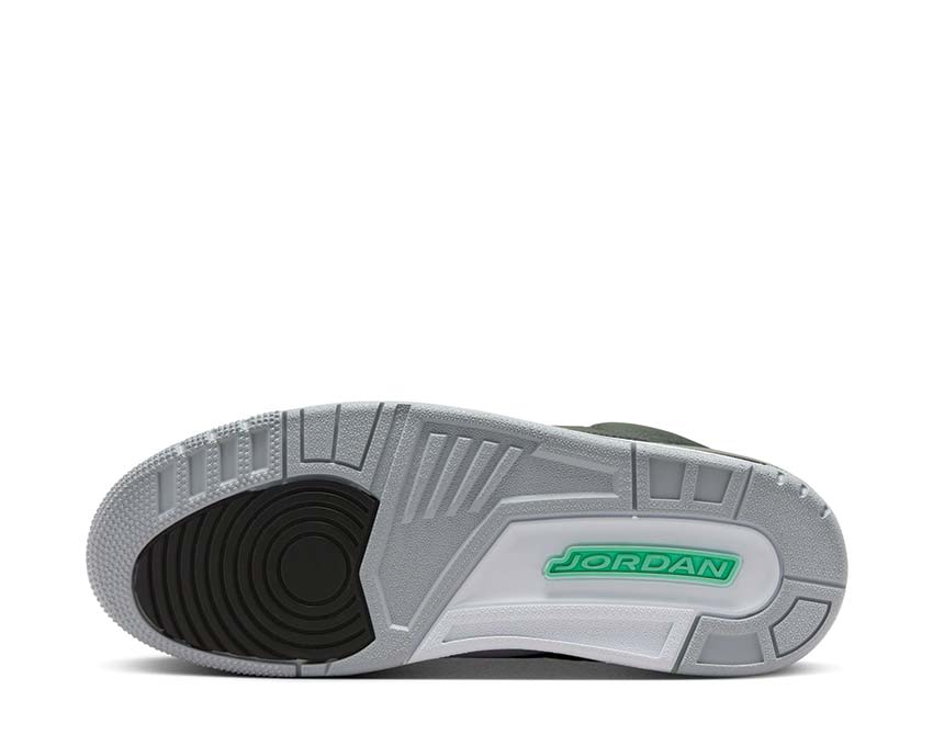 Jordan Air Jordan 3 Retro Green Glow Black Green Glow Wolf Grey White — rear view