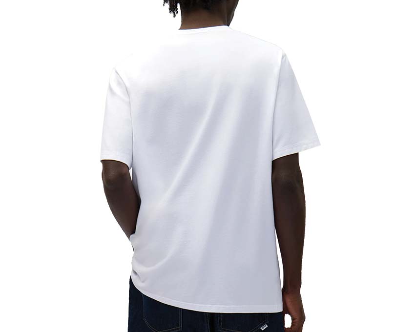 Arte Big Flower T-shirt White vista laterale — dettaglio fiore grafico