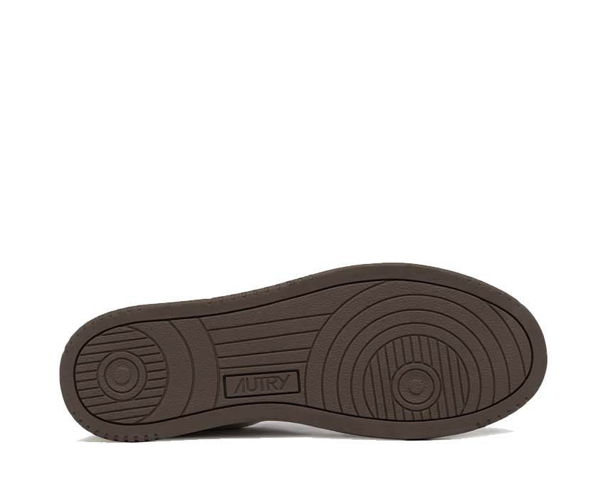 Autry Medalist Low White Chestnut detalle — cordones de algodón premium naturales