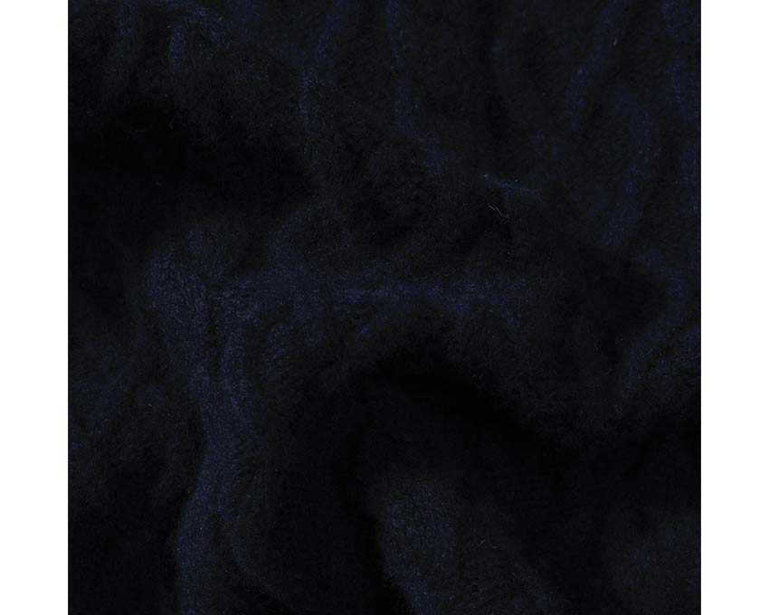 Edmmond Studios 10 Years Sweater Plain Navy dettaglio — collo tondo