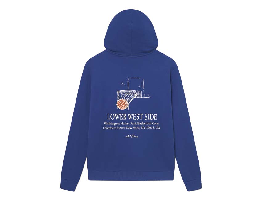 Les Deux West Side Hoodie Limoges vue latérale — détail capuche et coupe