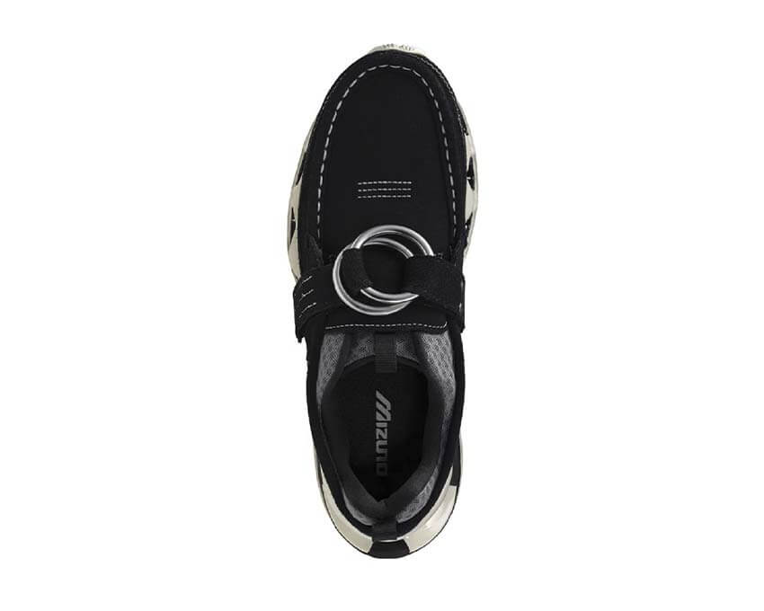 Mizuno x Kobayashi Wave Prophecy Ring Moc Black détail — détails Kobayashi noir