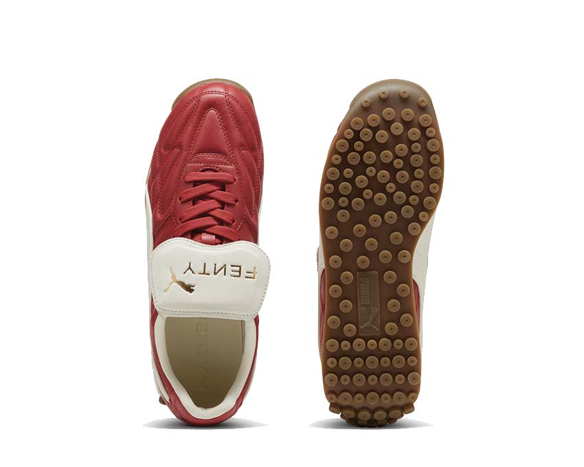 Puma x Fenty Avanti L Club Red detalle — logo Fenty x Puma