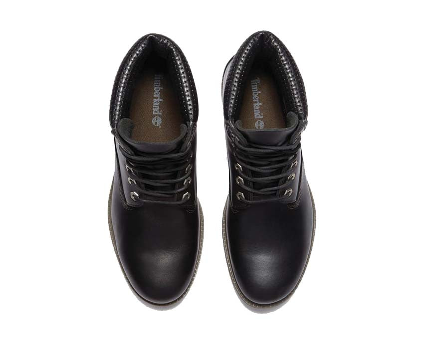 Timberland Premium 6 Inch Noir tige — tige cuir noir imperméable Timberland