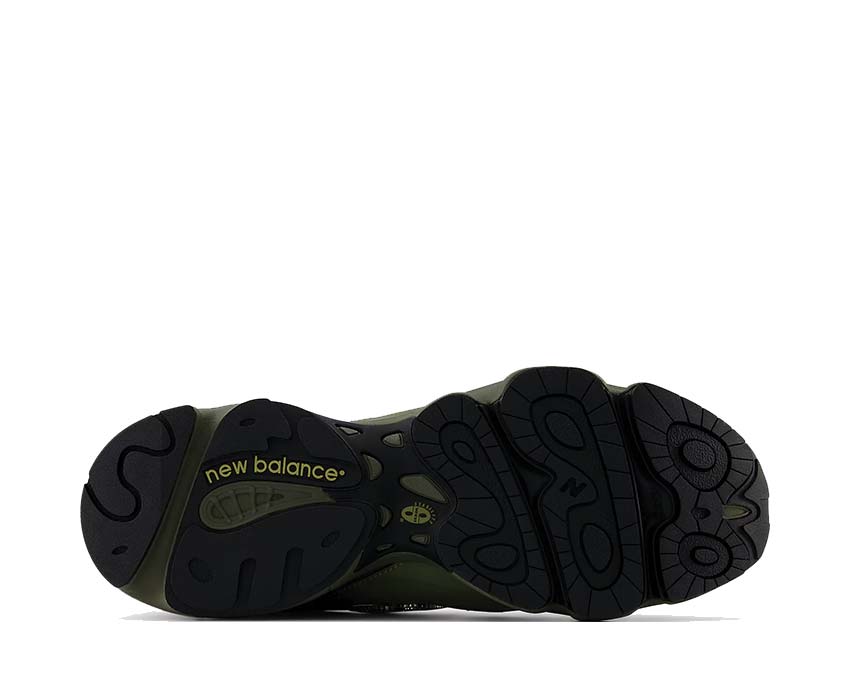 New Balance 1000 Dark Olivine Magnet — vista trasera