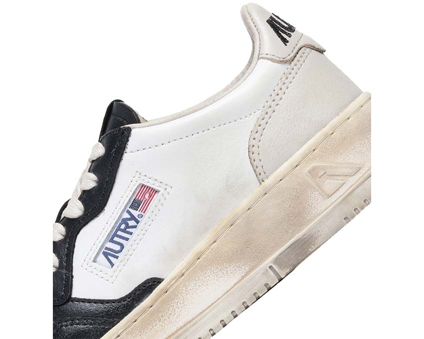 Autry Super Vintage Low Virg Leat Pmc dettaglio — logo Autry vintage