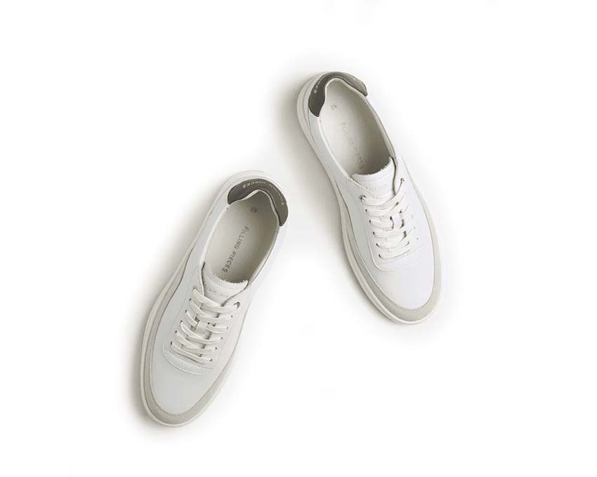 Filling Pieces Mondo Squash Tag détail — construction cuir premium