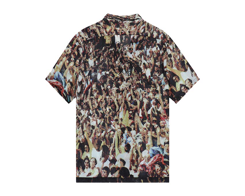 Arte Scottie Mesh Shirt Allover Print vista lateral — tela de malla transparente