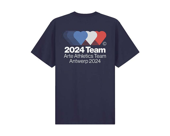 Arte Teo Back Team T-Shirt Navy SS24-026T