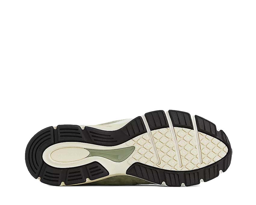 New Balance 990v4 Olive Incense Made in USA — three-quarter heel USA view