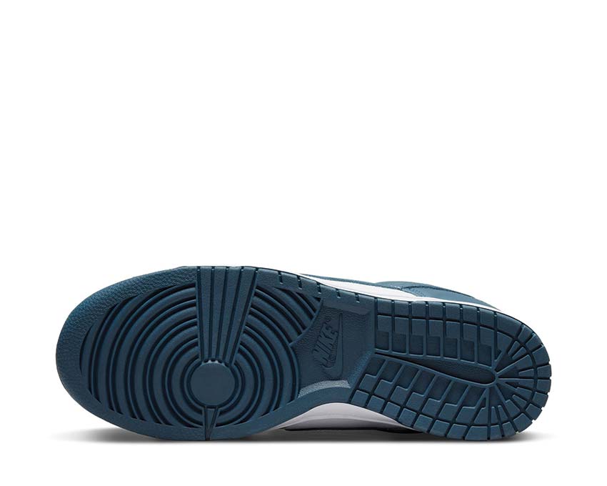 Nike Dunk Low Retro Valerian Blue — back view blue colorway