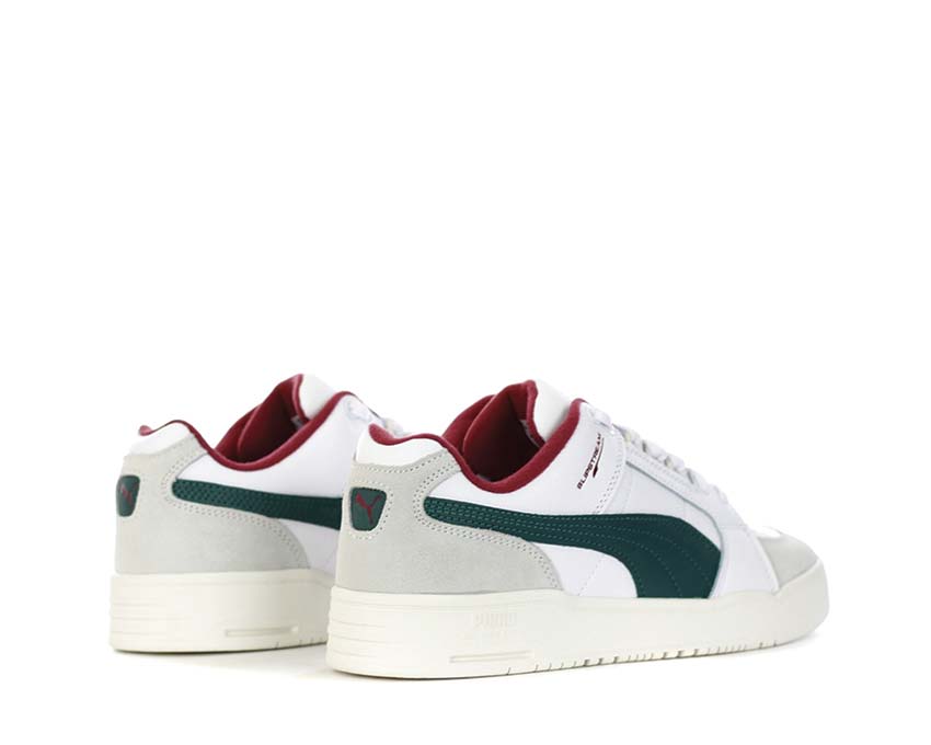 Puma Slipstream Lo Retro White Malachite suola — suola tennis con tacchette