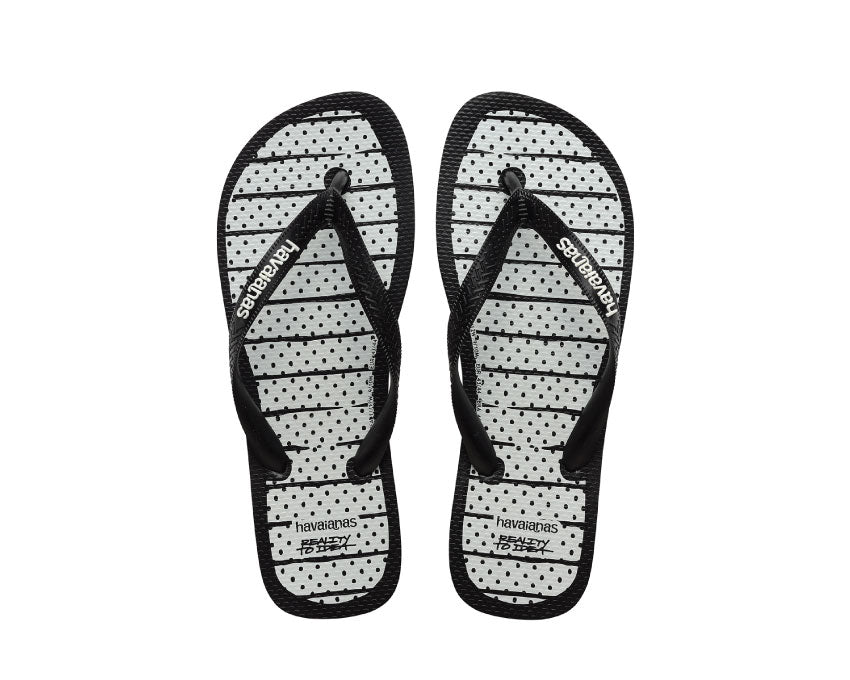Havaianas Top Joshua Vides Blue détail — bride toe post graphisme exclusif