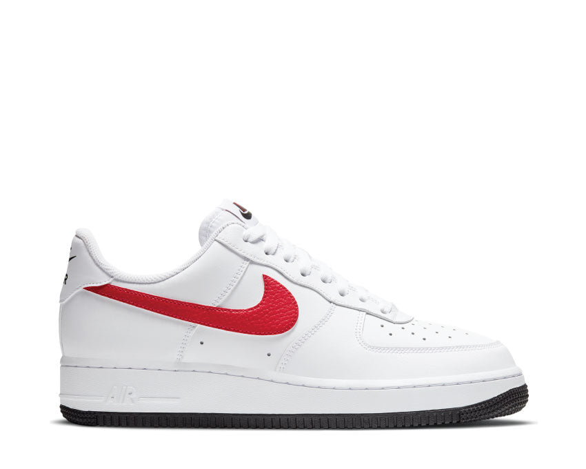 Black air force red swoosh on sale