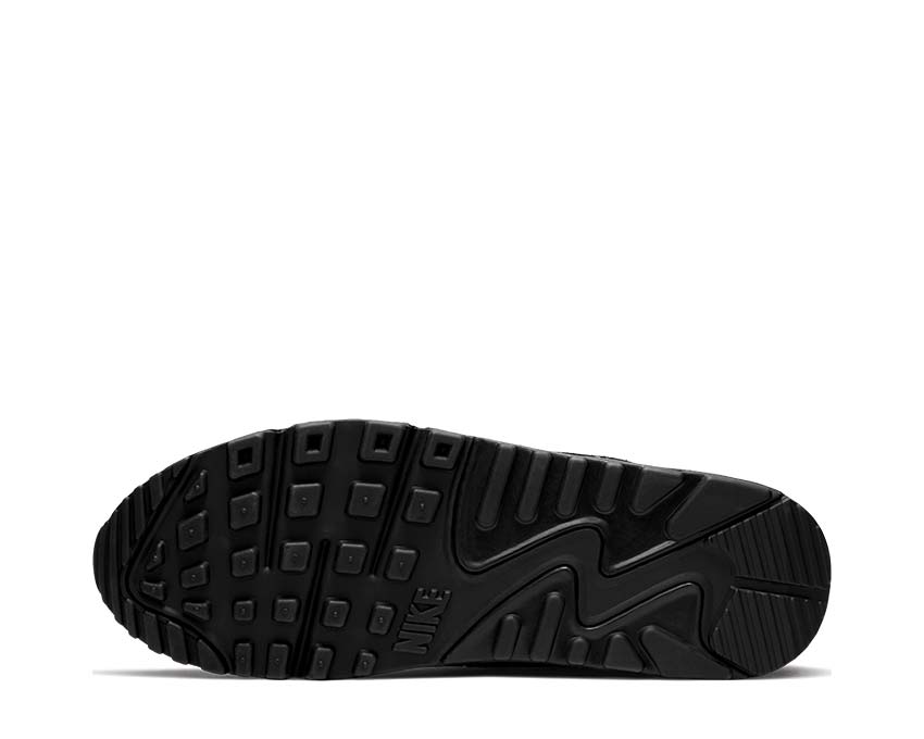 Nike Air Max 90 Black Total Orange — vista superior