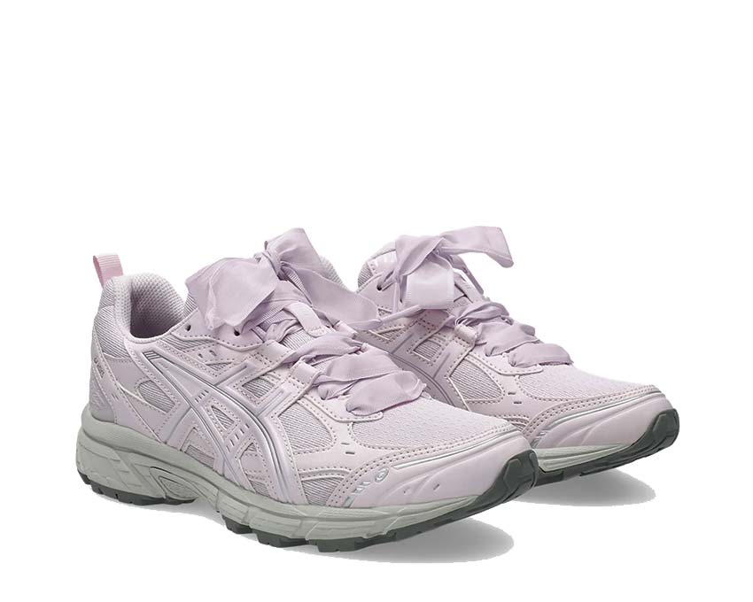Asics Gel-Nunobiki Cosmos/Pure Silver vue latérale — tige mesh superposée panneaux synthétiques