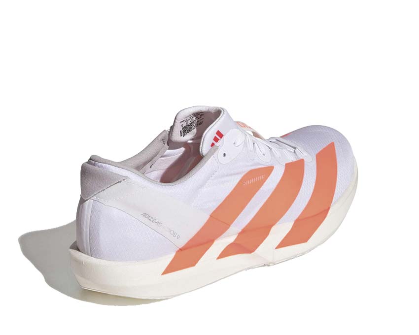 Adidas Adizero Adios 9 Lucid Orange détail — tige mesh respirante