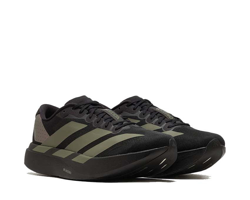 Adidas Adizero Evo SL M Black Olive vista lateral — amortiguación Lightstrike