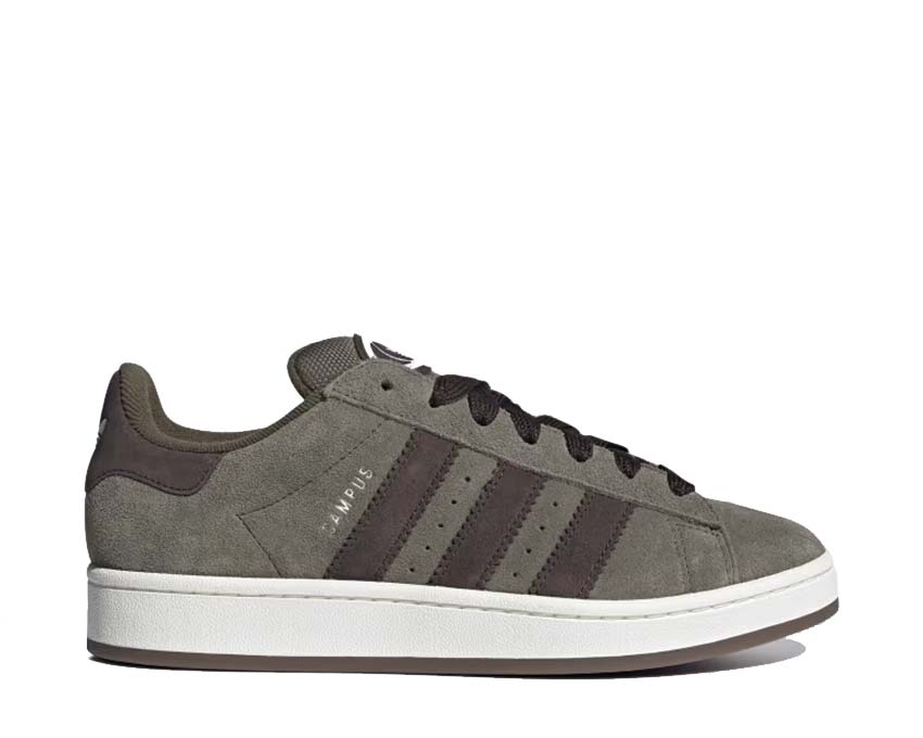 Adidas Campus 00s Olive Strata — sneaker unisexe daim kaki 3 bandes