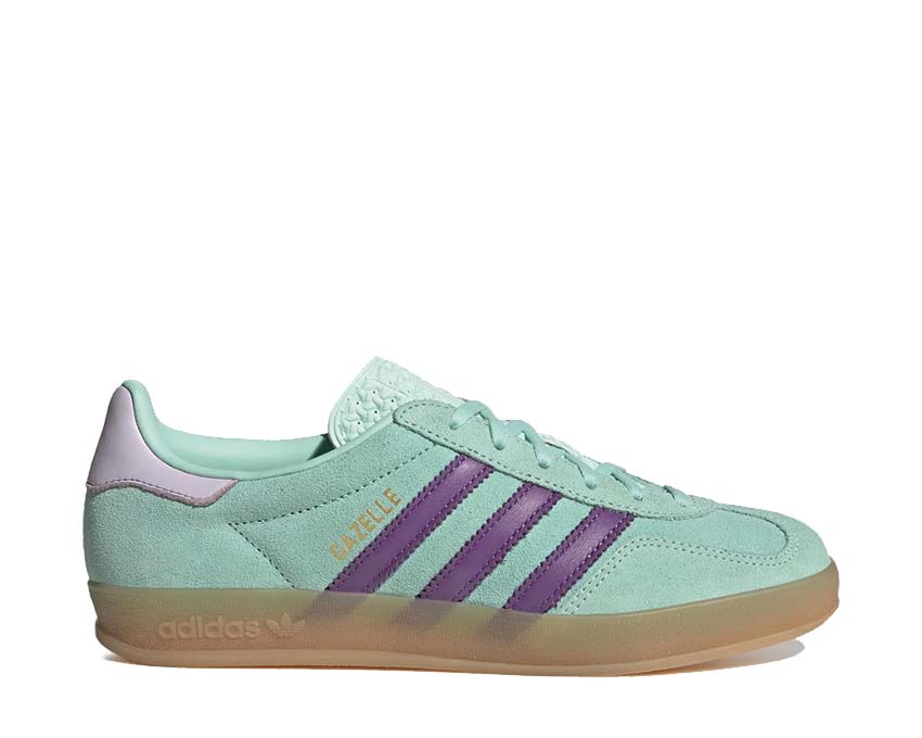 Adidas Gazelle Indoor W Clear Mint — zapatilla mujer parte superior ante