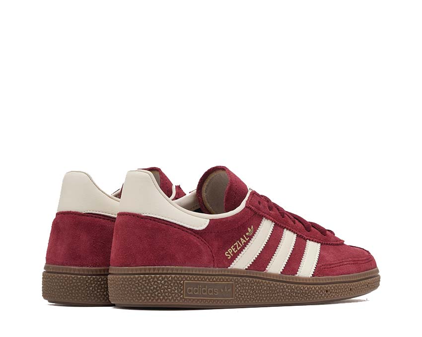Adidas Handball Spezial Noble Maroon Detail — Wildleder und Leder