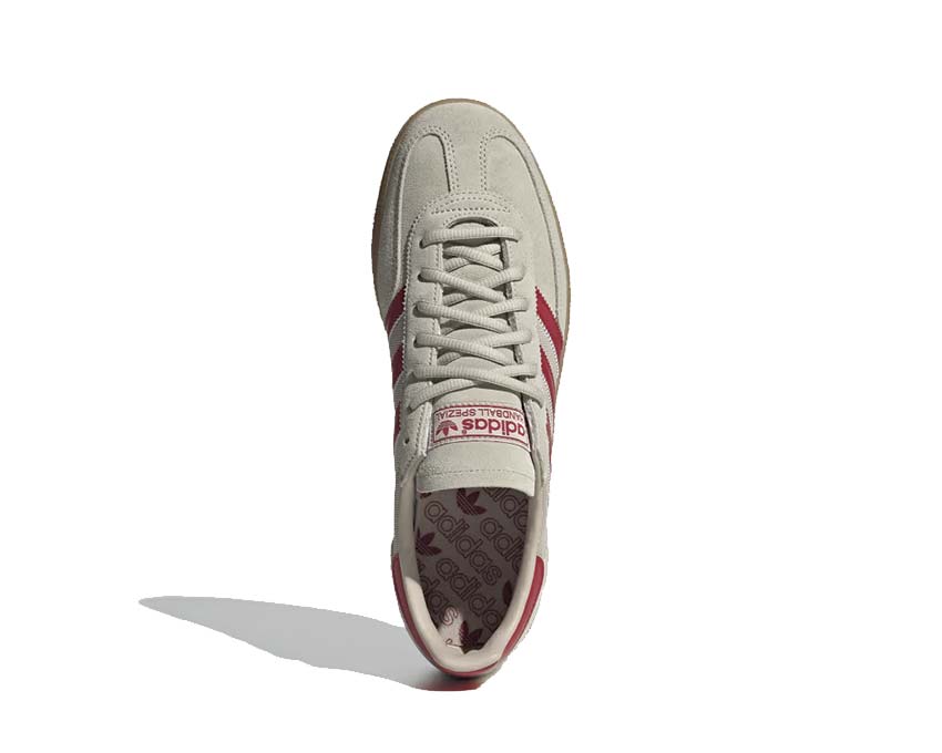 Adidas Handball Spezial Putty Grey — vista posteriore tallone iconico pallamano