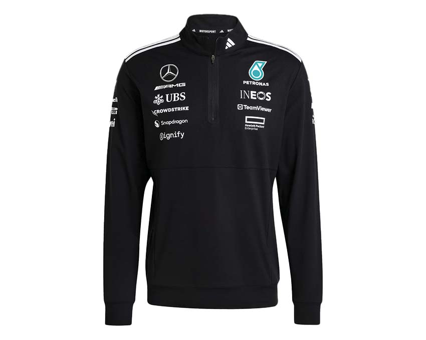 Adidas Mercedes-AMG Petronas F1 Team Viertelzip — technische F1-Jacke