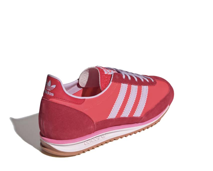Adidas SL 72 OG Red Ice Lavender sole — red ridged rubber outsole
