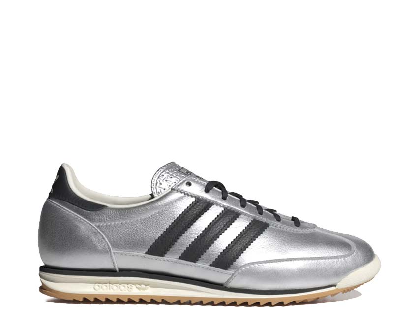 Adidas SL 72 OG Silver Metallic Core Black — sneaker donna argento retro