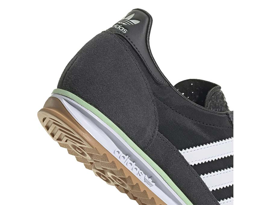 Adidas SL 72 OG W Core Black vue latérale — Three Stripes blanches