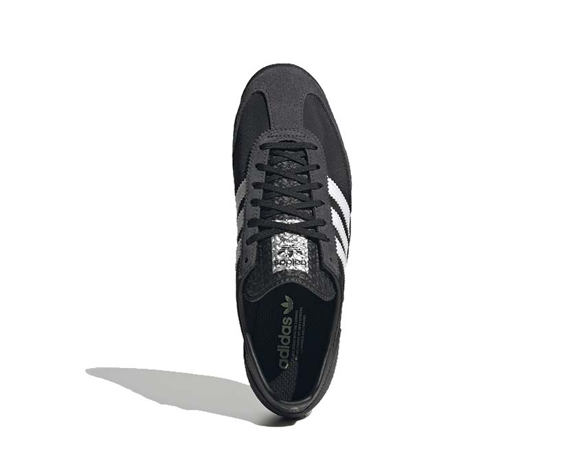 Adidas SL 72 OG W Core Black détail — tige suède noir