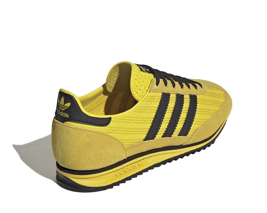 Adidas SL 72 OG W Yellow détail — tige en cuir et mesh