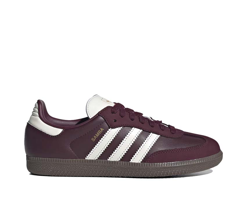 Adidas Samba OG W Maroon — Damen Sneaker Leder Vintage