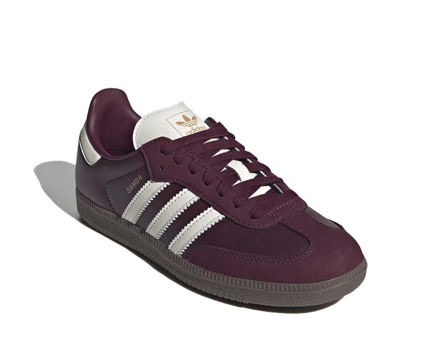 Adidas Samba OG W Maroon Sohle — Gummisohle