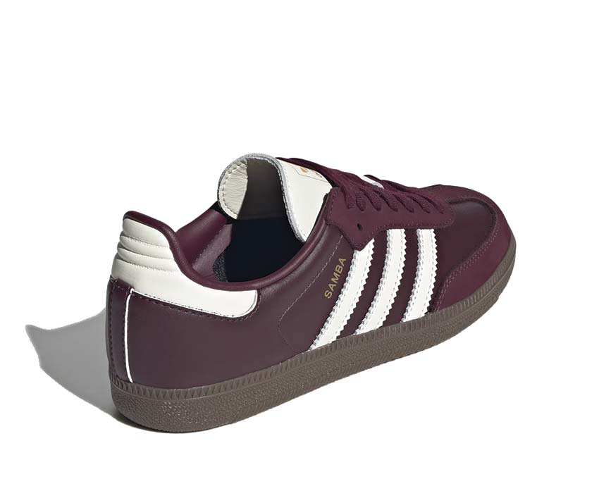 Adidas Samba OG W Maroon Detail — T-toe Lederkappe