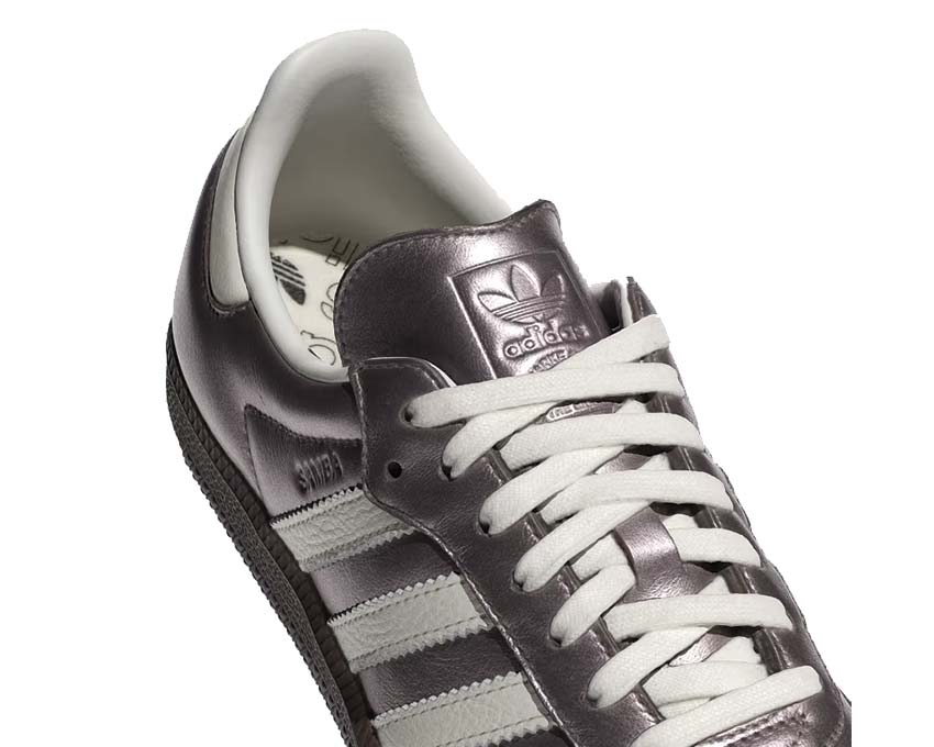 Adidas Samba OG W Metallic Purple — vista tres cuartos delantera