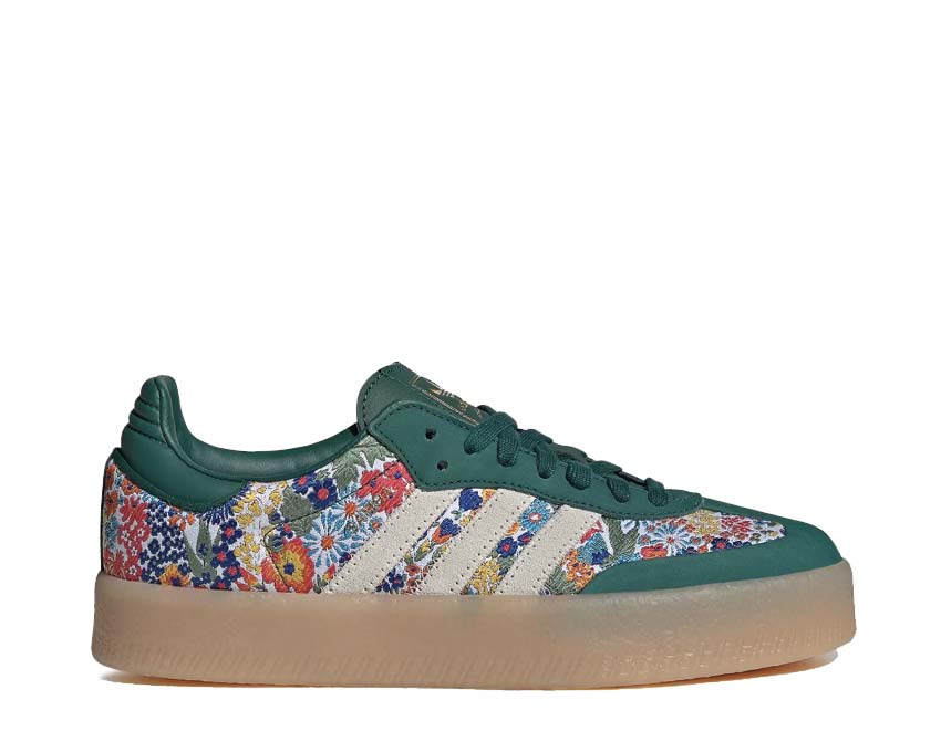 Adidas Samba X Liberty London Clear Sky — Damen-Sneaker Blumenmuster hellblau
