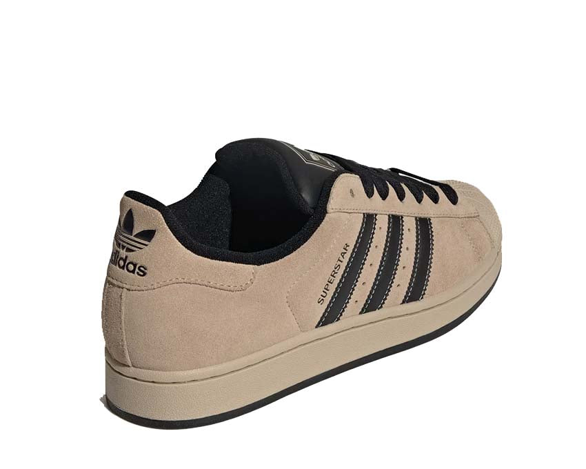 Adidas Superstar II Stone Khaki Detail — Premium-Vollleder