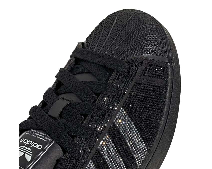 Adidas Superstar II W Cloud White Seitenansicht — metallisches Gold Three Stripes