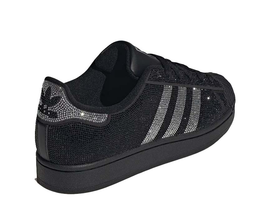 Adidas Superstar II W Cloud White Detail — glattes weißes Leder Gold-Metallic