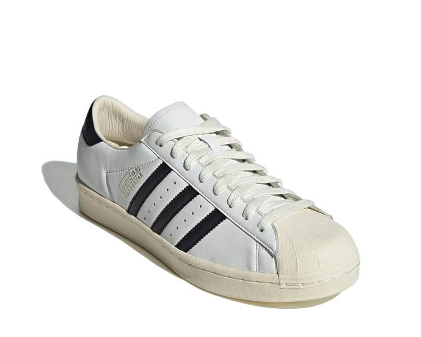 Adidas Superstar Vintage Cloud White Sohle — Vintage-Cremefarbene Shell-Toe-Sohle