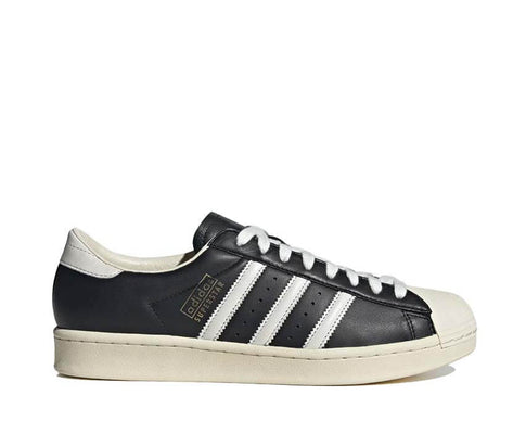 Adidas Superstar Vintage Core Black Cloud White — zapatilla unisex icónica shell toe