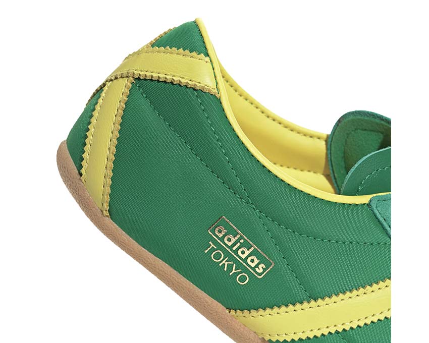 Adidas Tokyo W Green vista lateral — perfil Tokyo W ligero y moderno