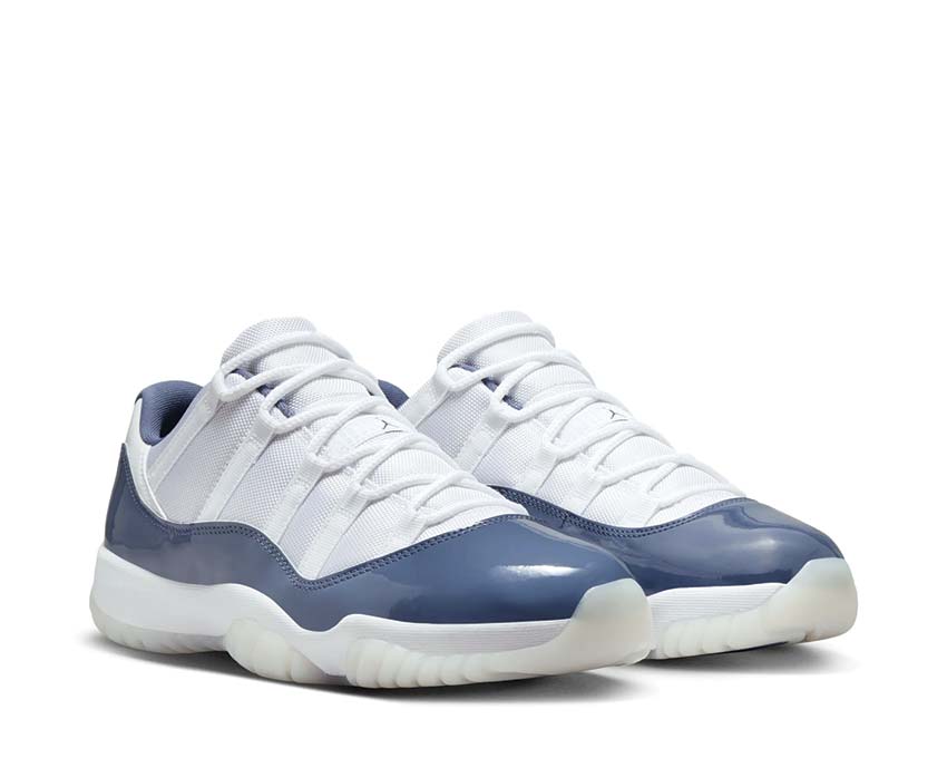 Jordan Air Jordan 11 Retro Low Diffused Blue vue latérale — patent leather bleu