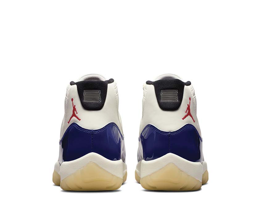 Air Jordan 11 Retro Rare Air bleu marine — arrière basket iconic Jordan 11 cuir verni