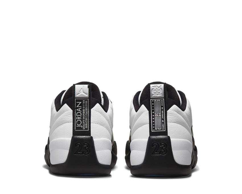 Jordan Air Jordan 12 Retro Low White Black Metallic Silver semelle — caoutchouc translucide