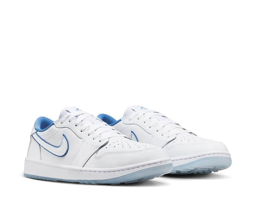 Air Jordan 1 Low Golf Legend Blue dessus — cuir blanc bleu iconic OG